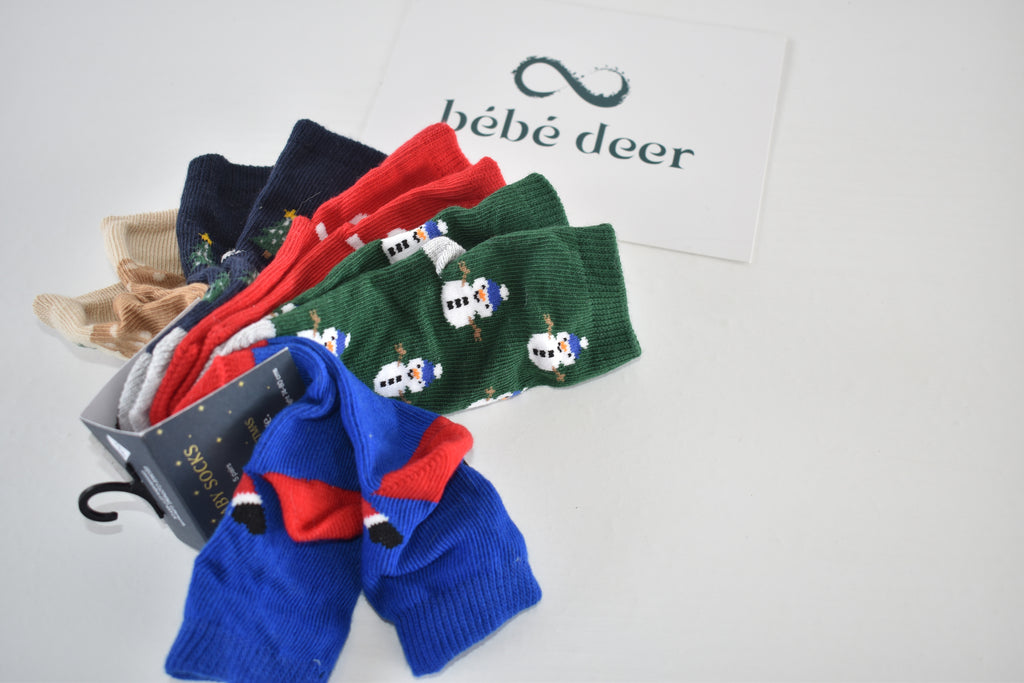 Christmas baby socks new with tag
