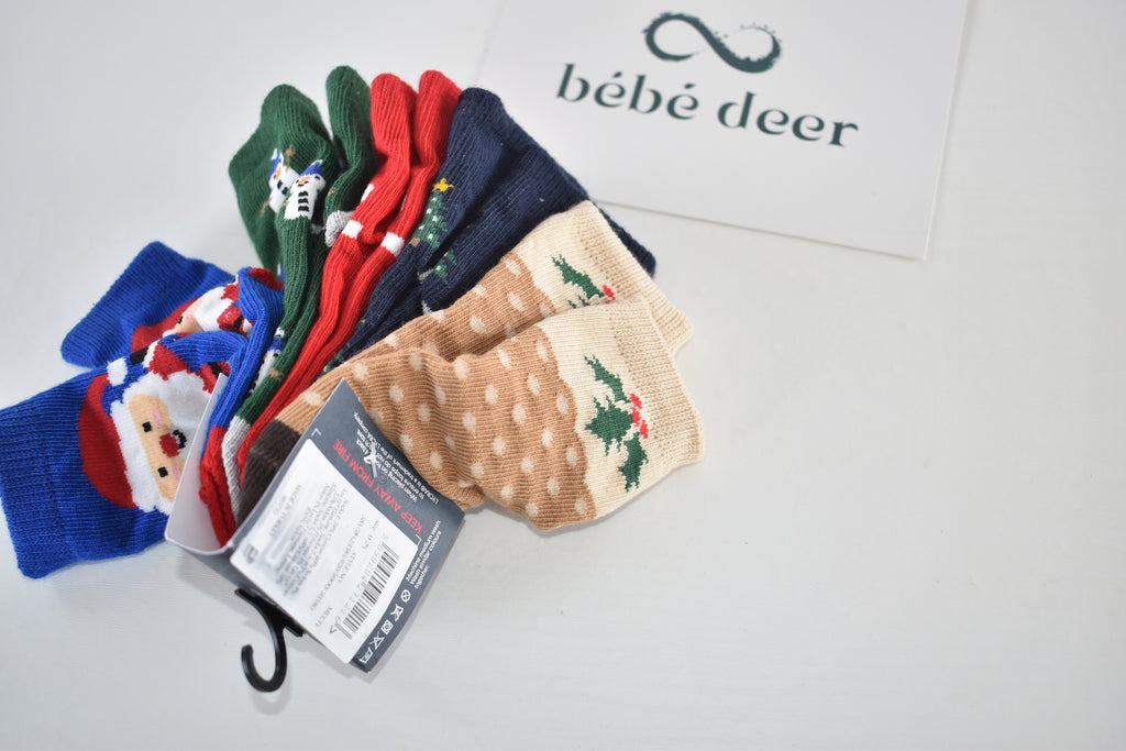 Christmas baby socks new with tag