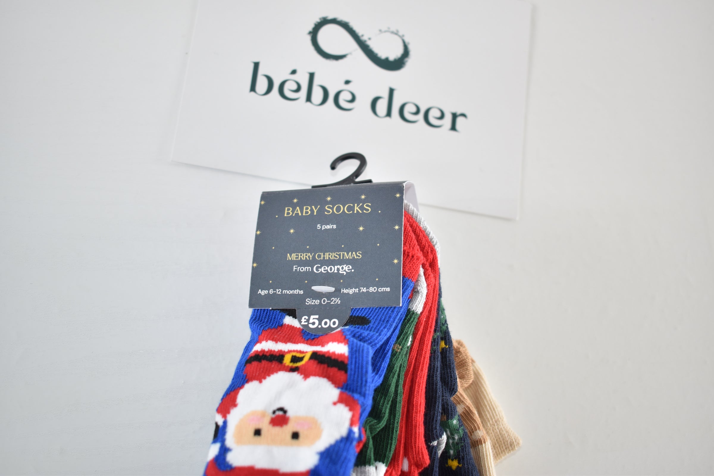Christmas baby socks new with tag