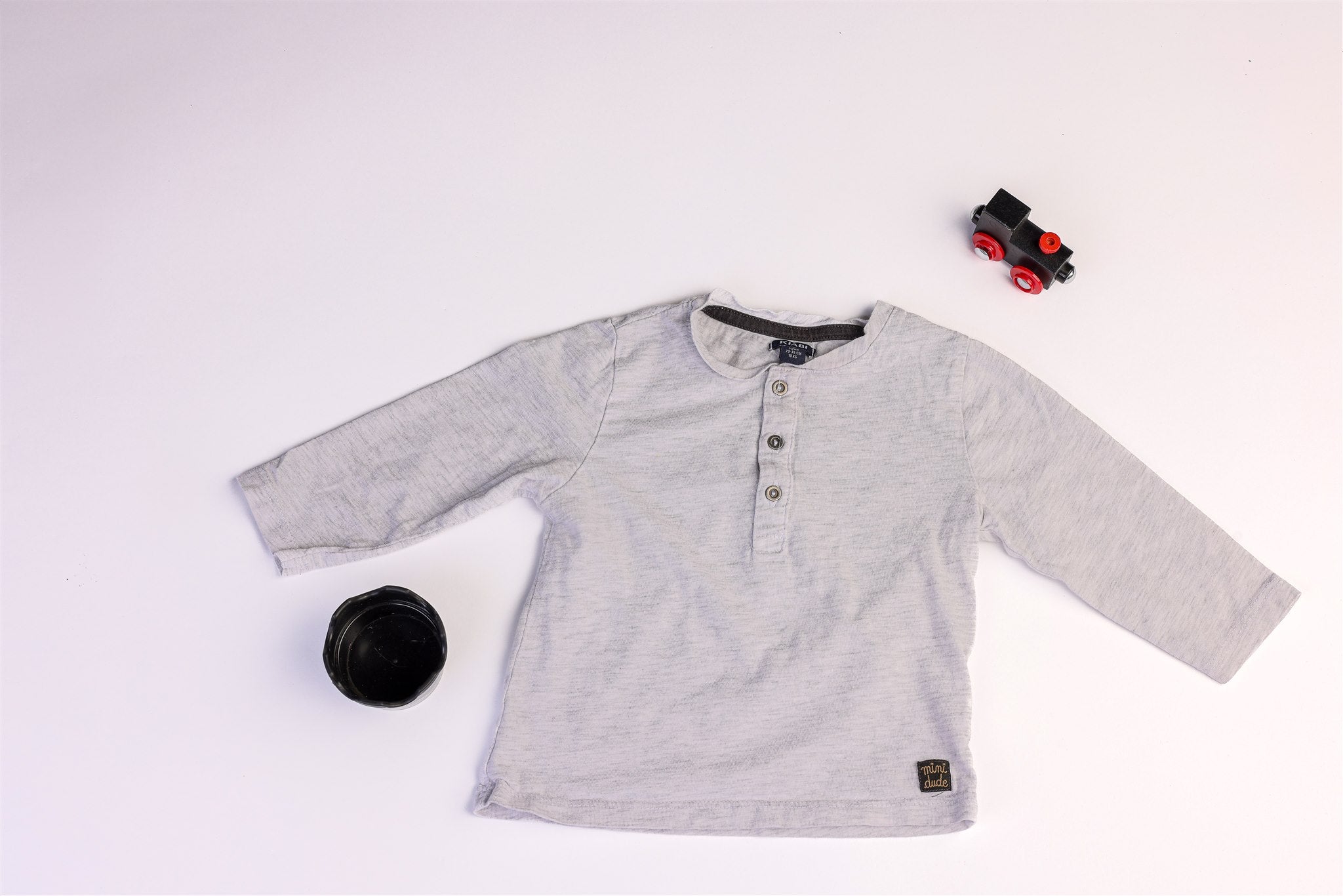 Grey "Mini Dude" top