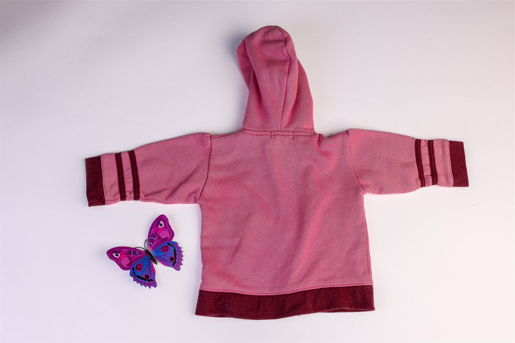 Pink hooded jacket "Love baby"