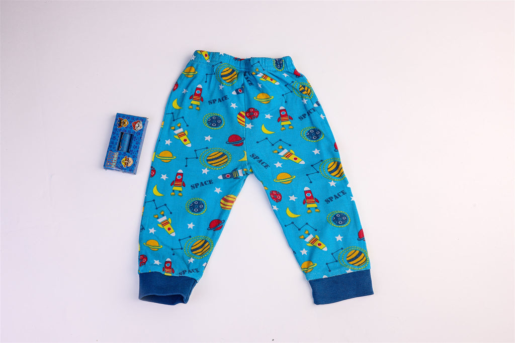 Two-piece space blue pyjamas