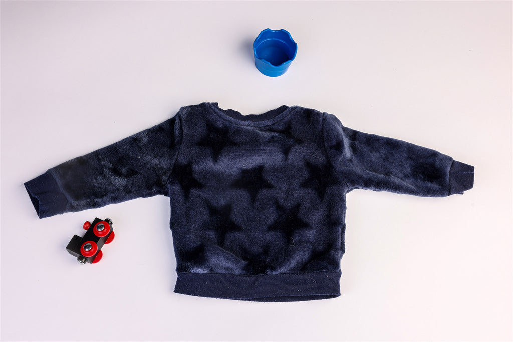 Soft blue star jumper