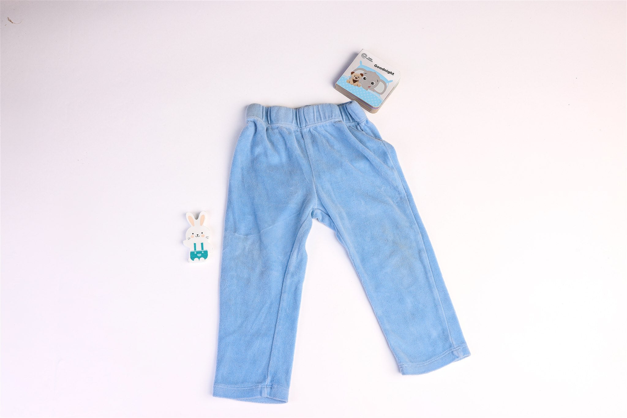 Thick blue pyjama trousers