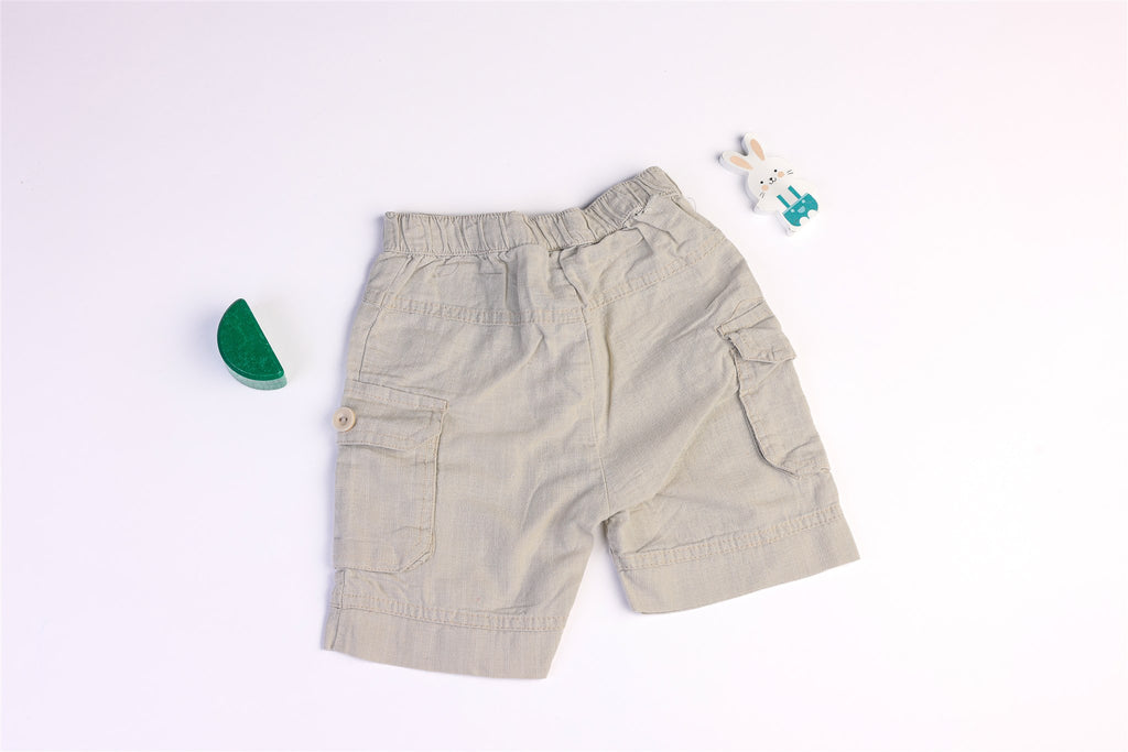Thin linen and cotton shorts