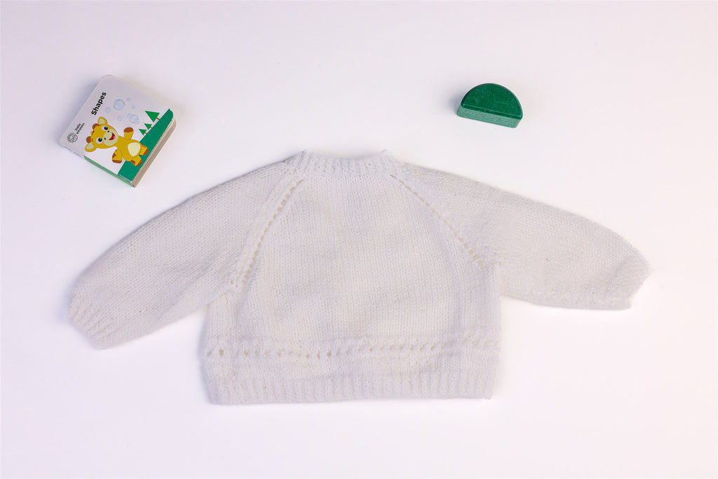 Handmade white cardigan