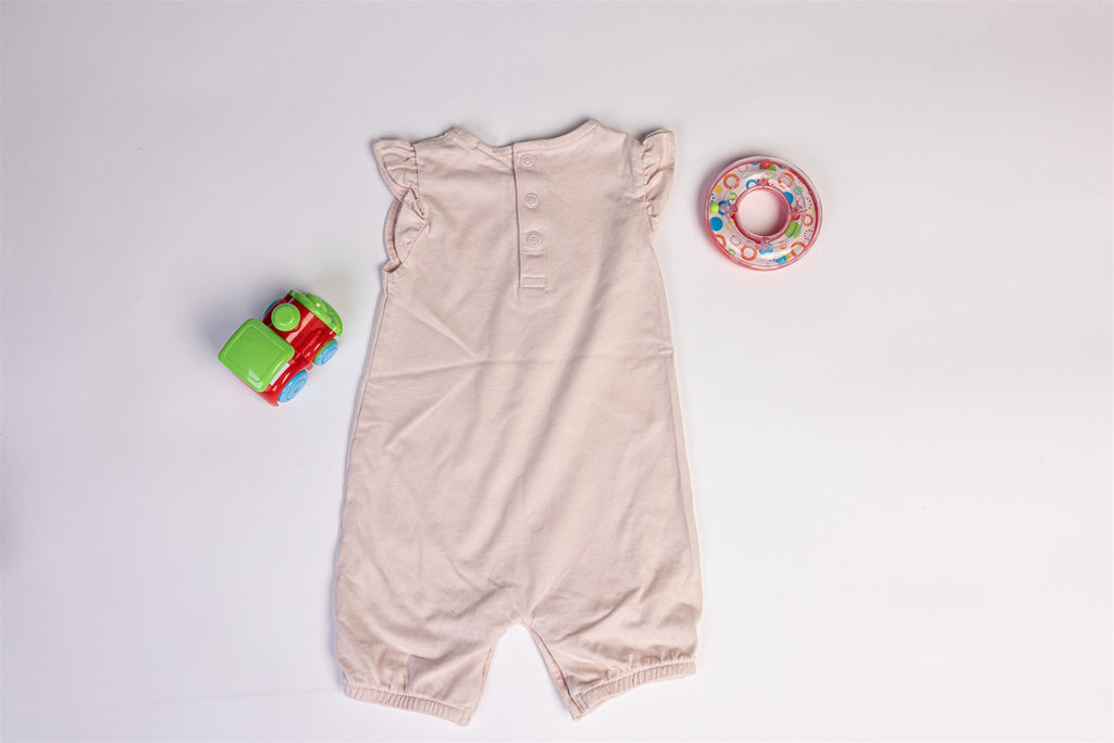 Strawberry-decorated rompers