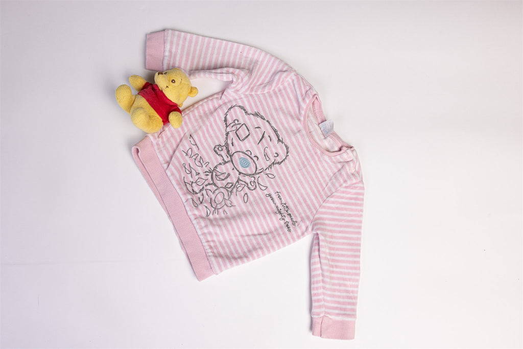 Me to You Pink Striped Pyjama Top