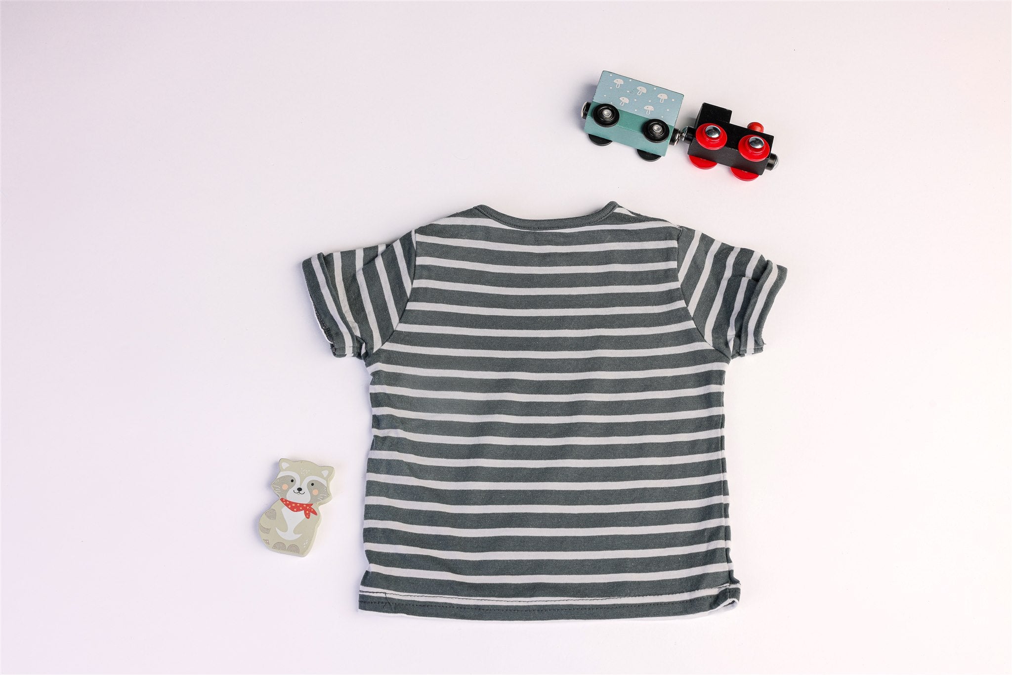 Short-sleeved striped top
