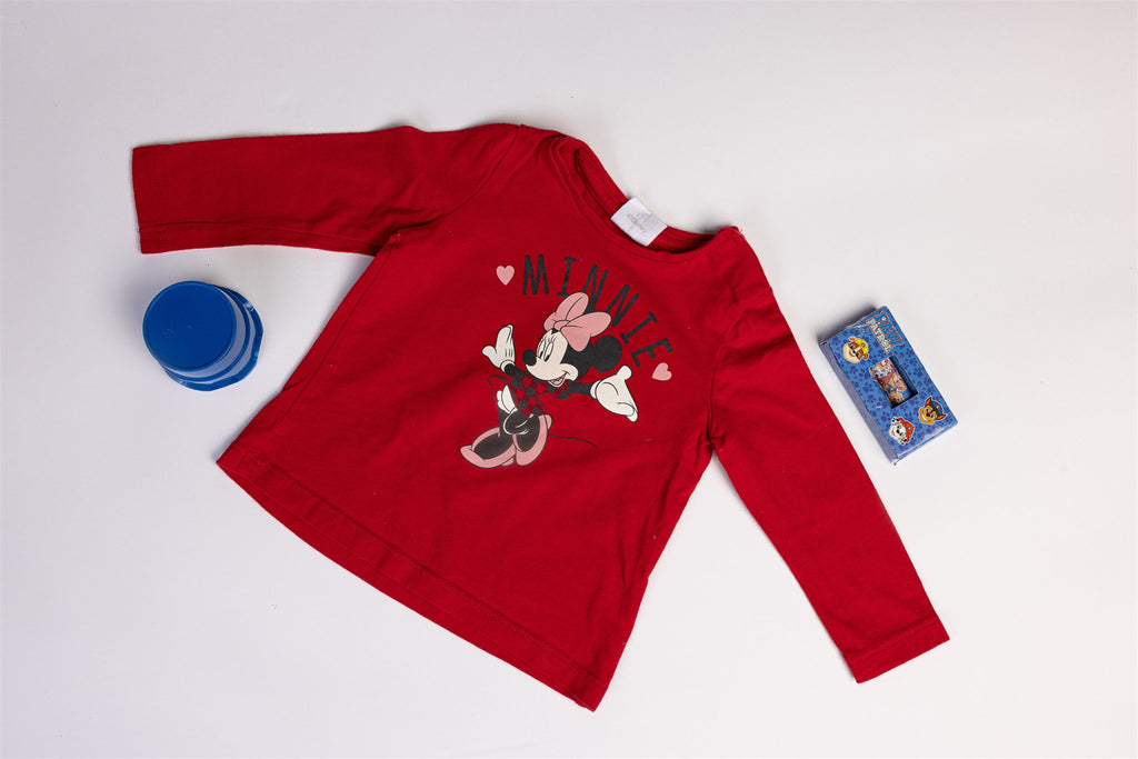 Red Minnie Mouse top