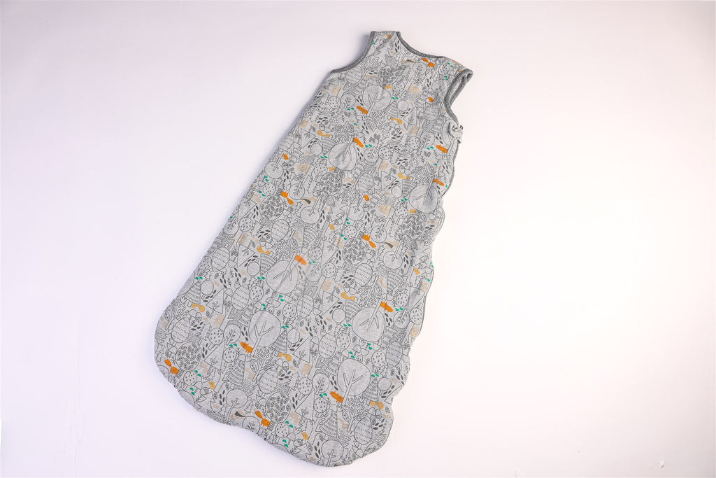 Grey raccoon sleeping bag