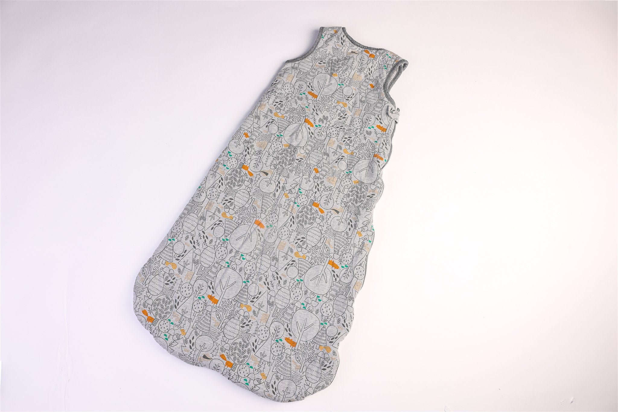 Grey raccoon sleeping bag