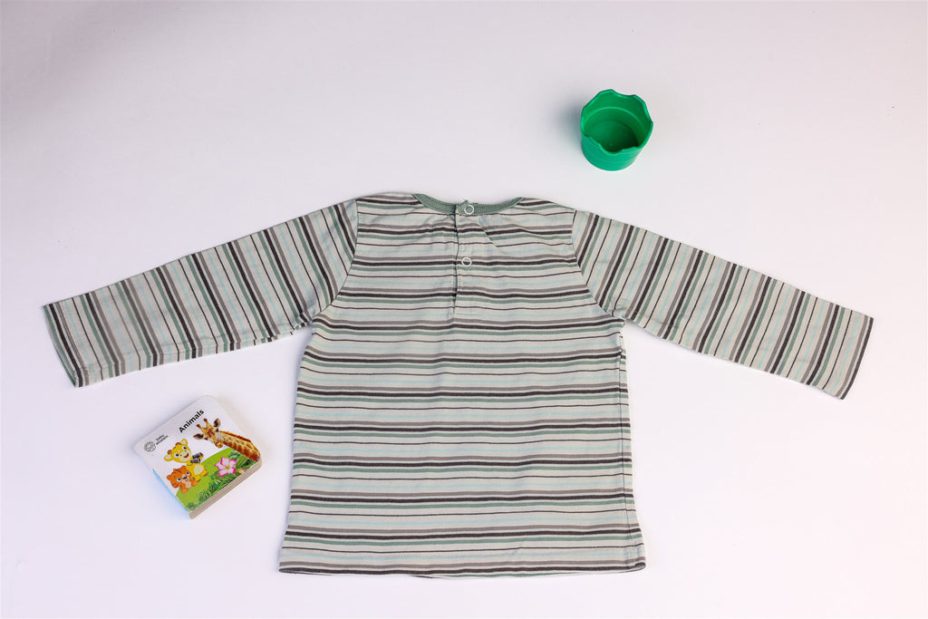 Striped owl with inflatable ball top