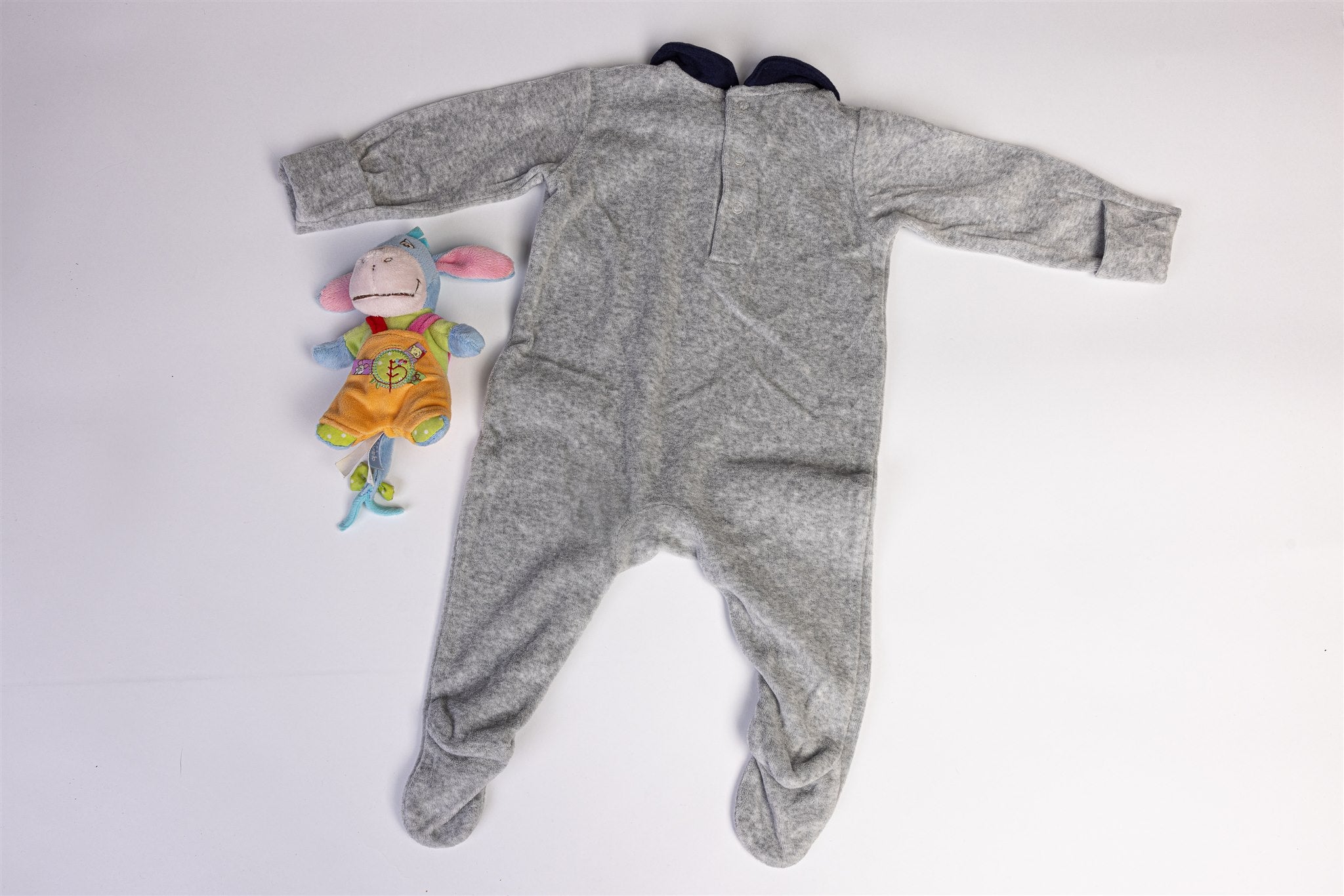 Grey animal sleepsuit
