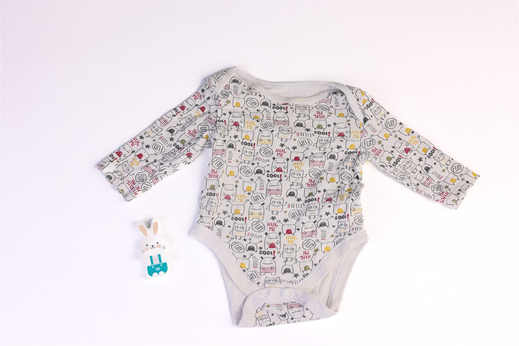 Little Monsters long-sleeved bodysuit