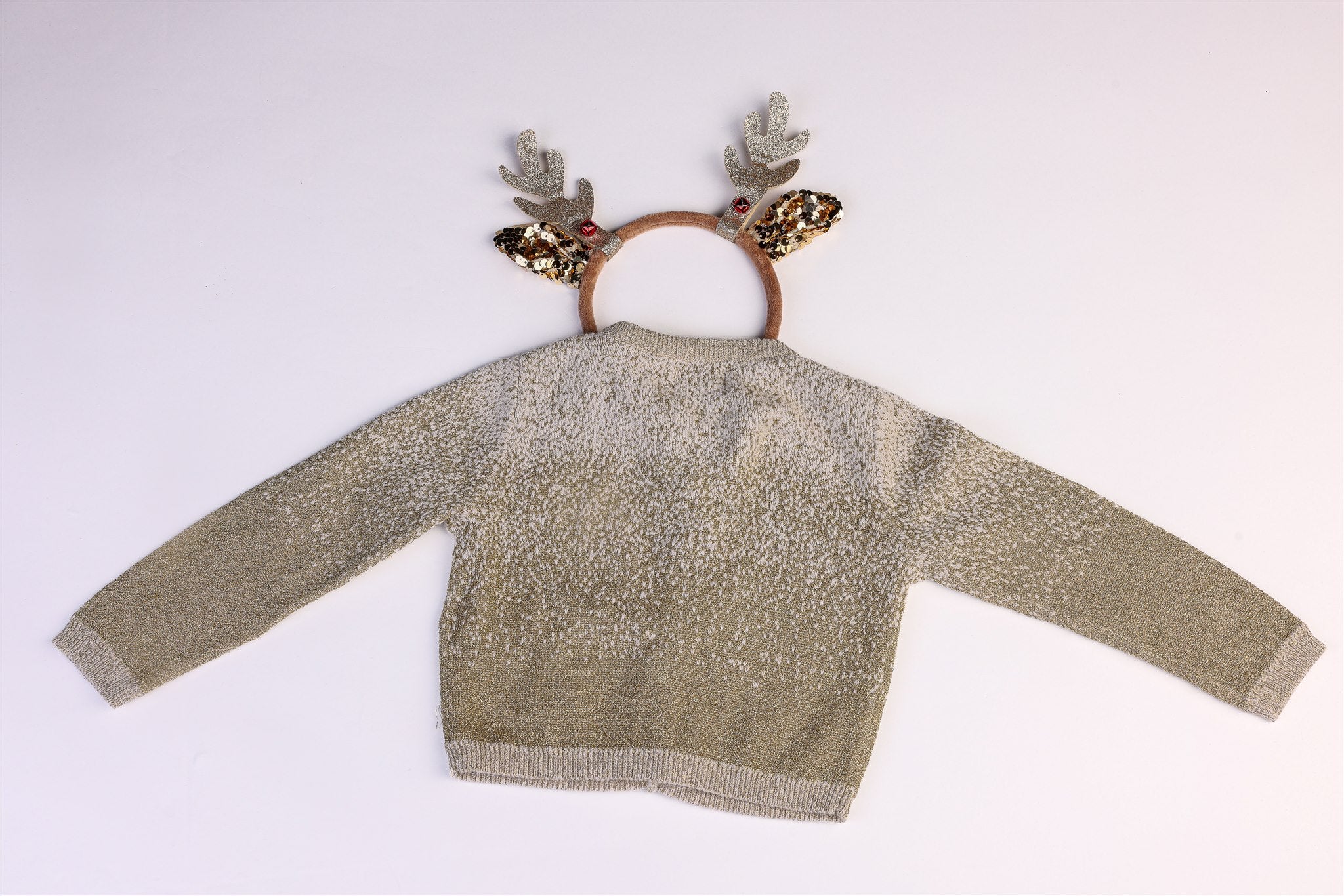 White and gold thin jacket