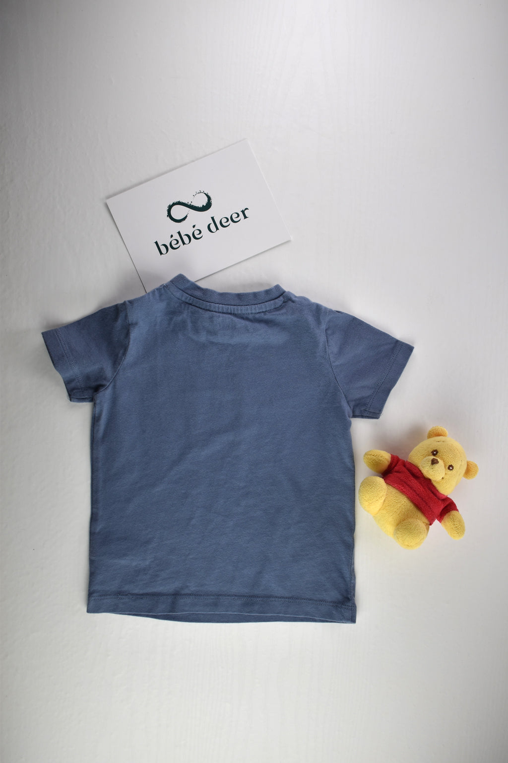 Blue short-sleeved top