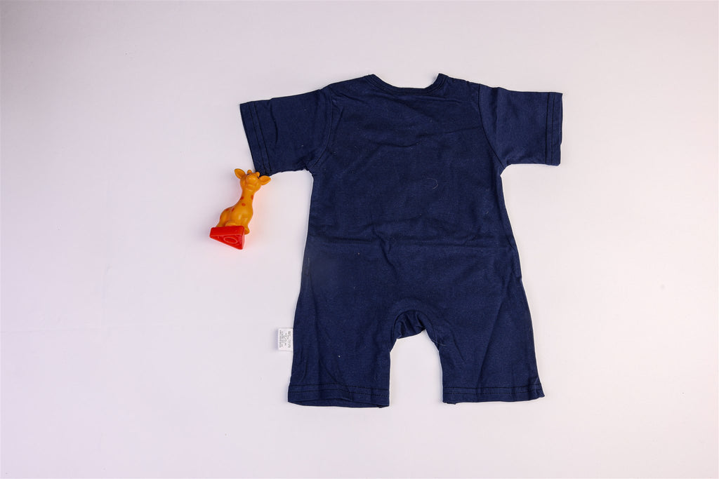 Blue giraffe rompers