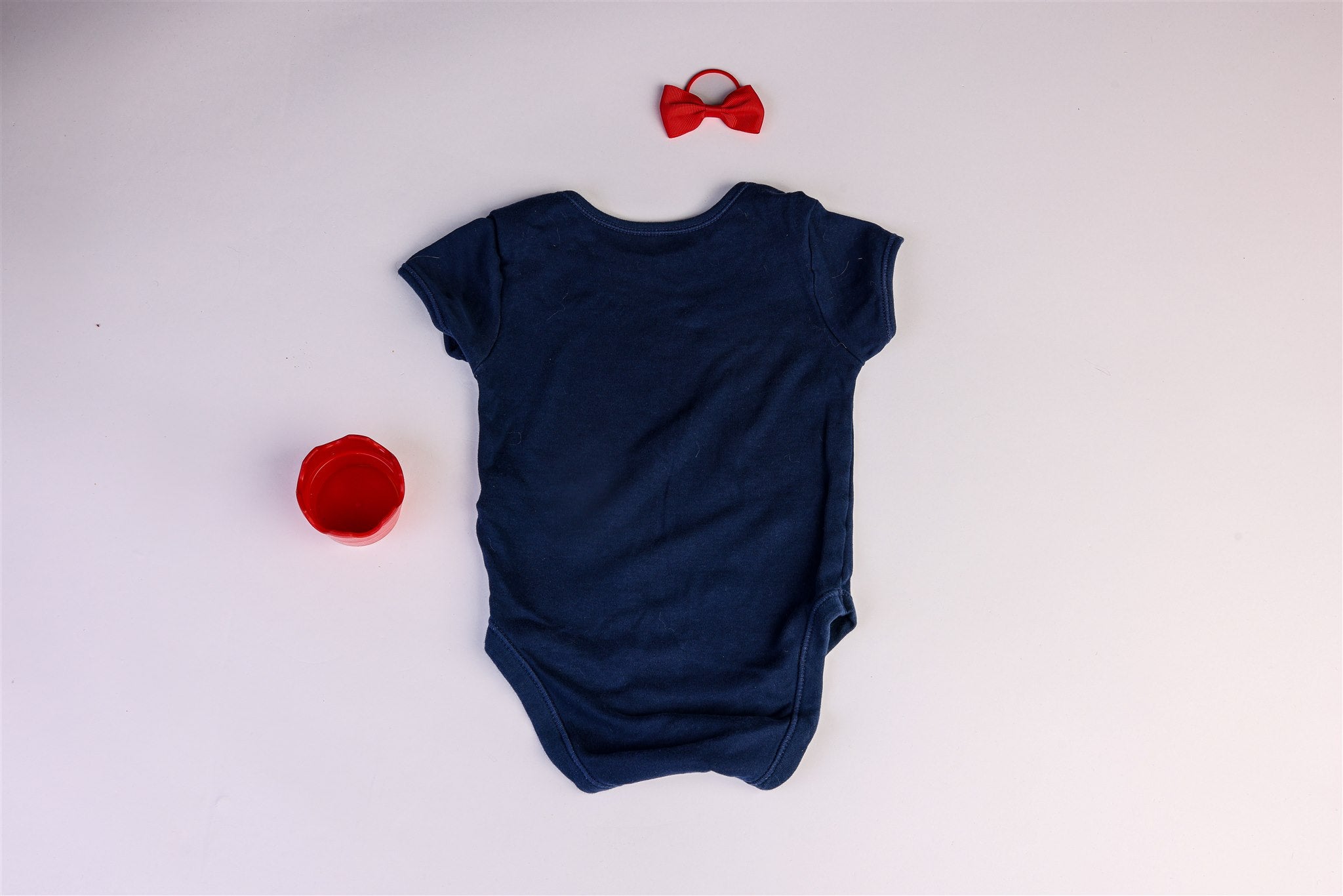 Blue, cherry "Mummy and Me" bodysuit