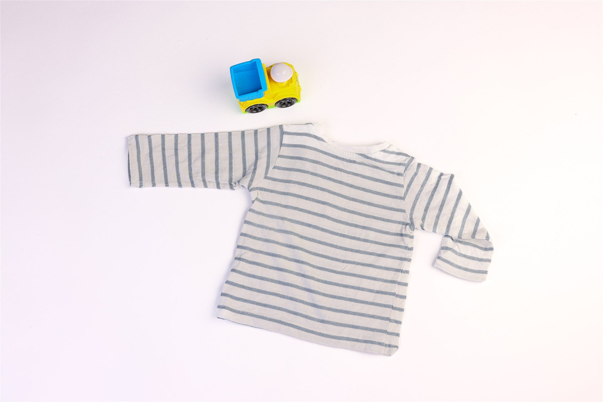 Long-sleeved striped top