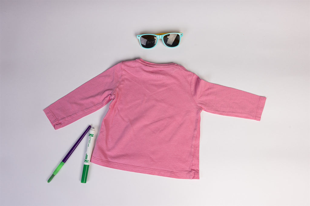 Pink smiley and "Happy" Top