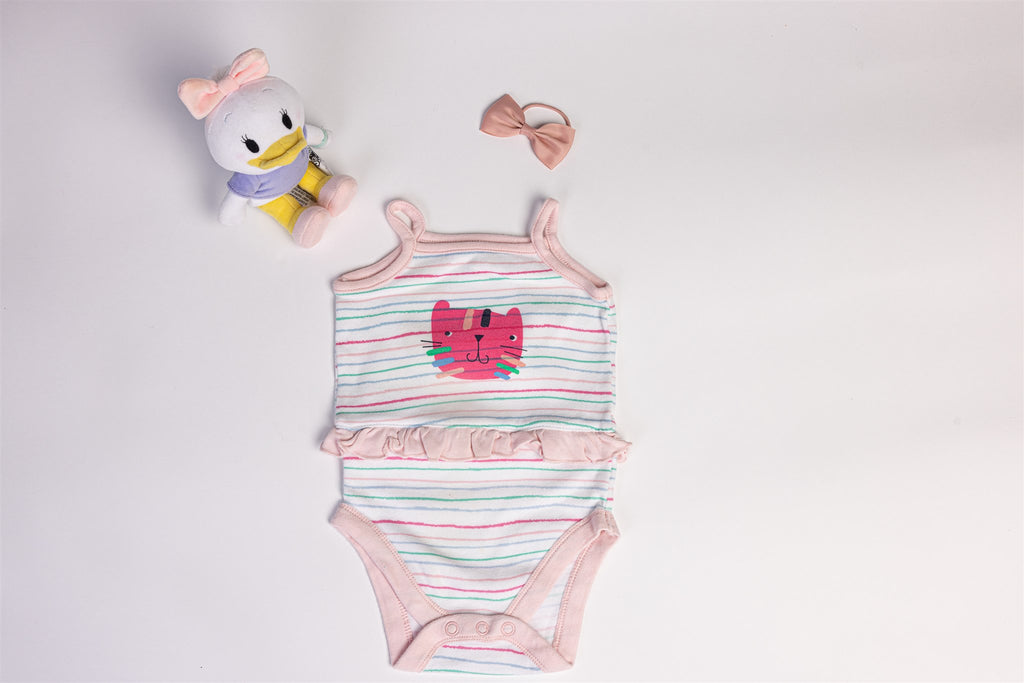 Striped cat bodysuit