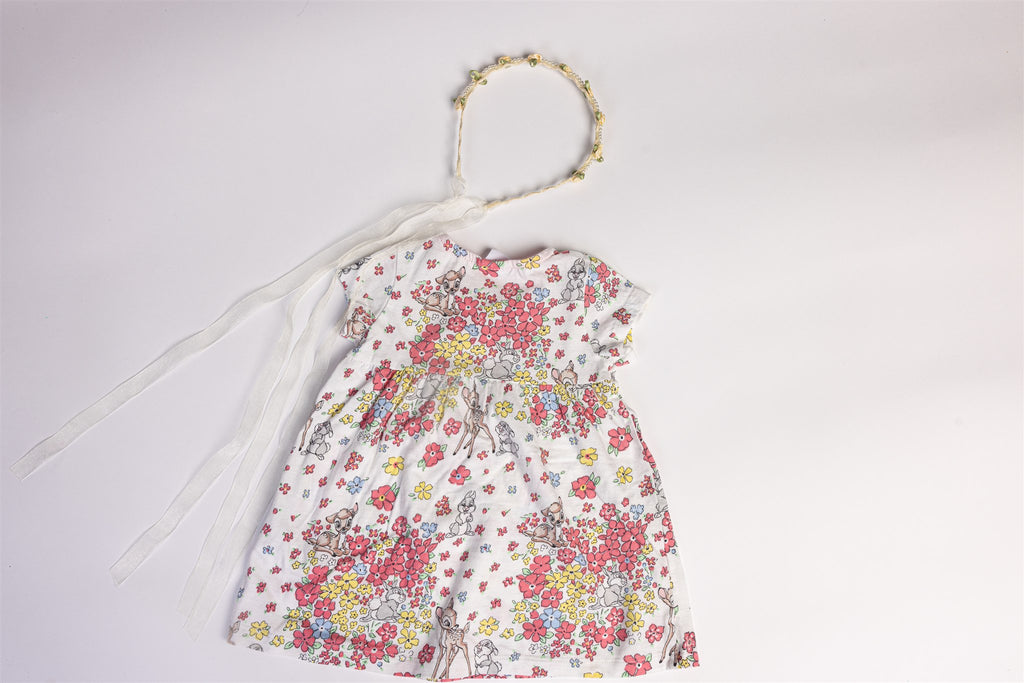 Bambi and Thumper flowers dress