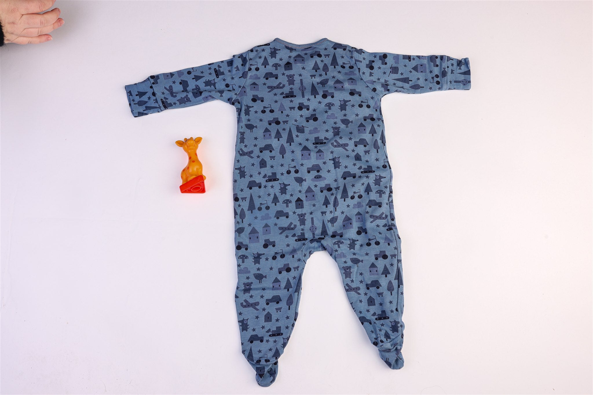 Blue Tractor sleepsuit