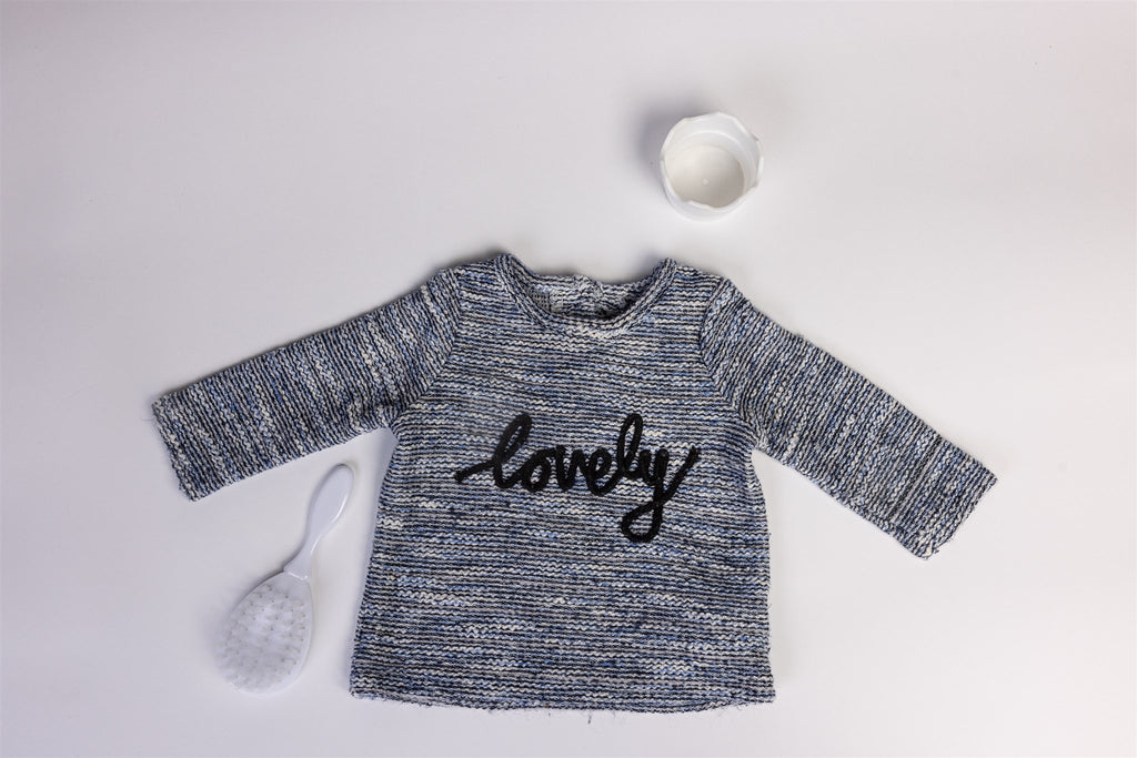 Lovely striped sequined jumper