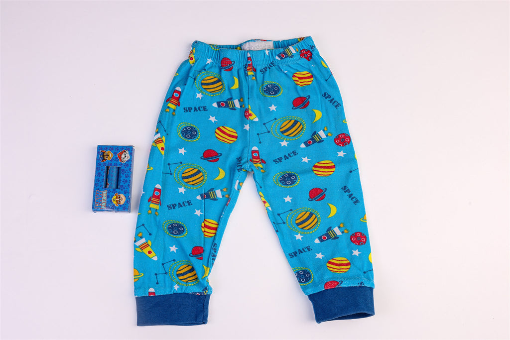 Two-piece space blue pyjamas