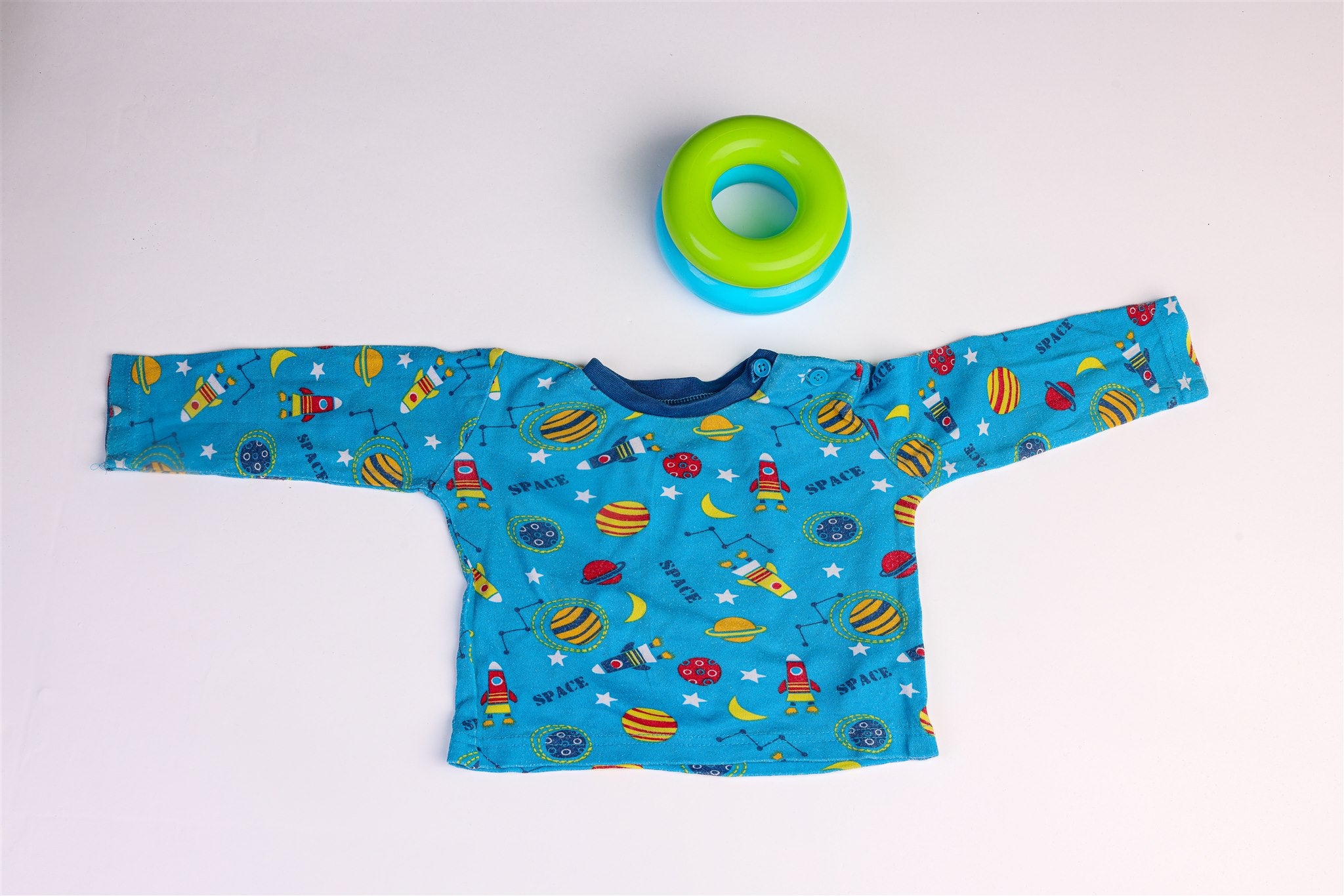 Two-piece space blue pyjamas