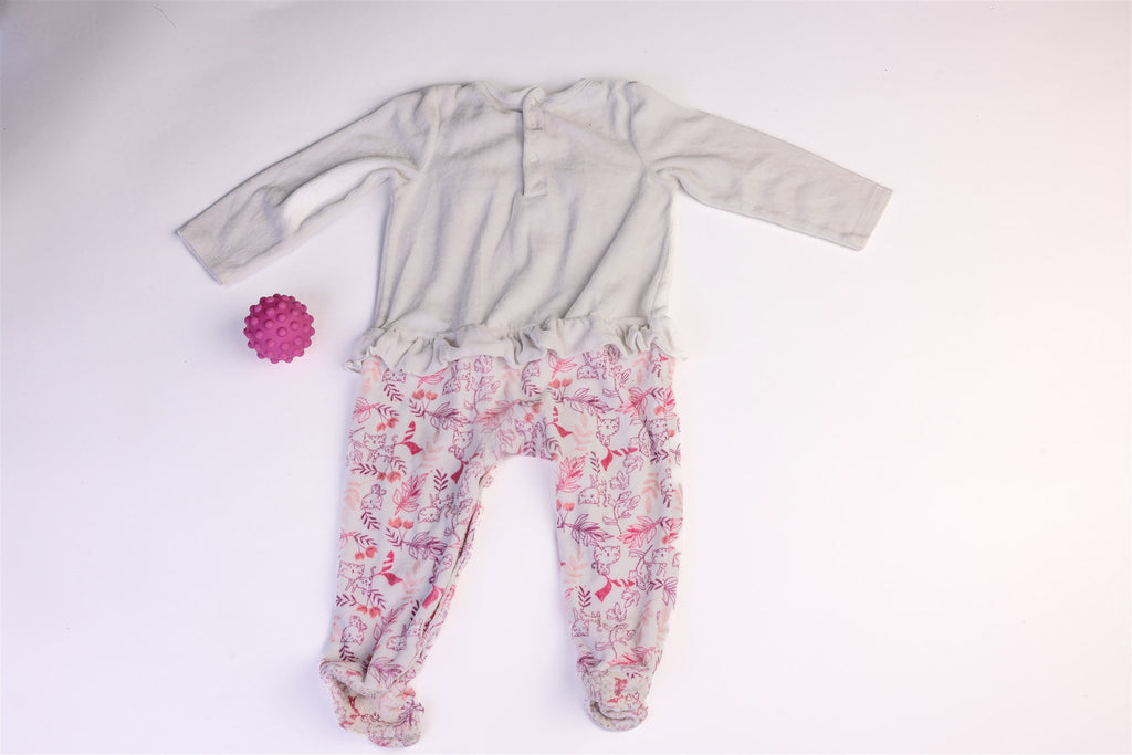 Cat sleepsuit with raised ears