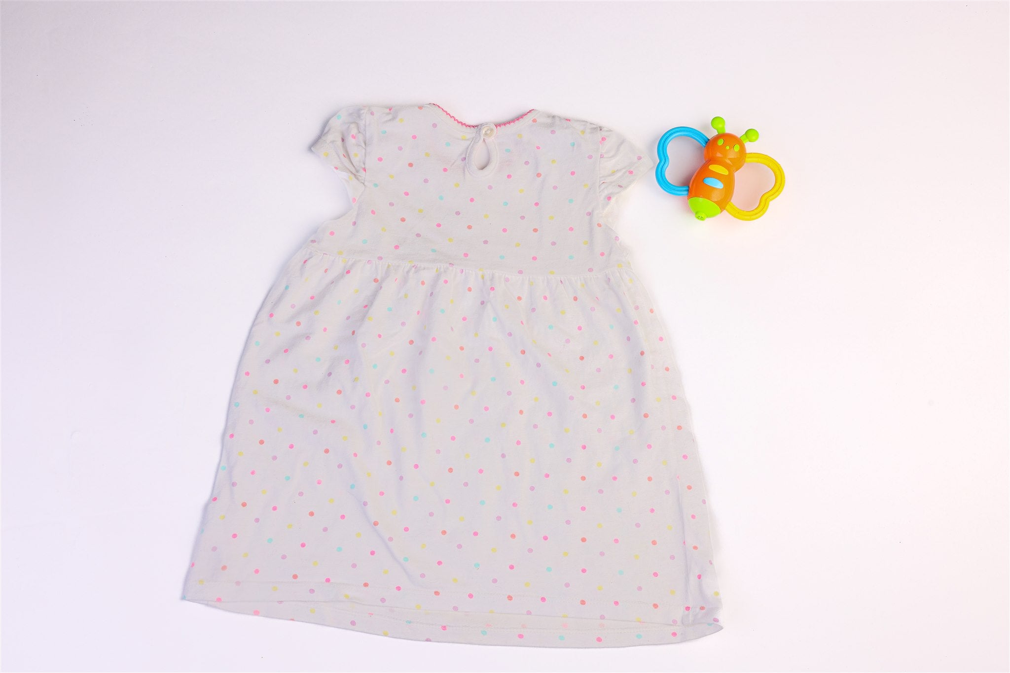 Colorful polka dot dress