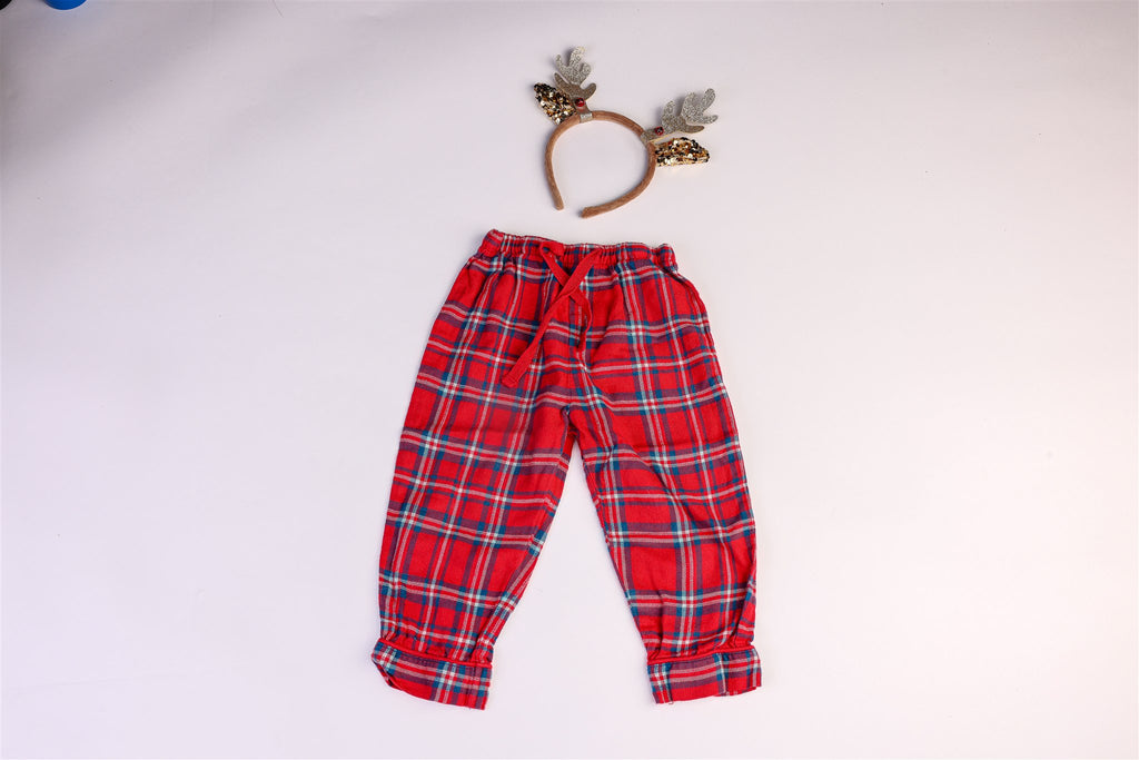 Checked sleepsuit set