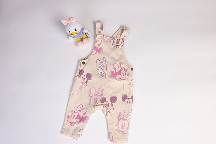 Minnie, Daisy, and Mickey Mouse dungaree