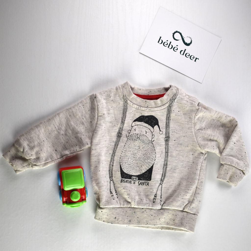Beige jumper “Believe in Santa”
