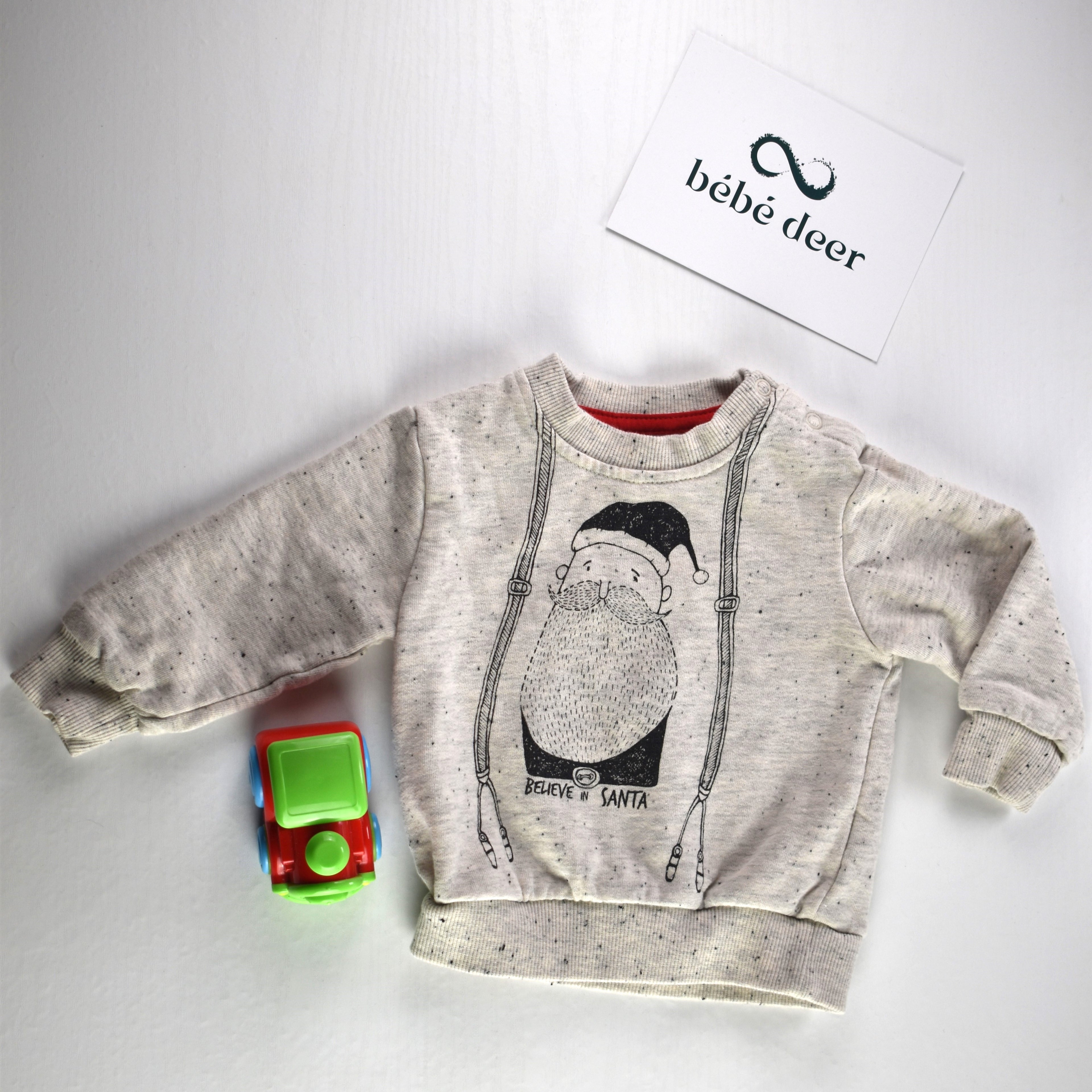 Beige jumper “Believe in Santa”