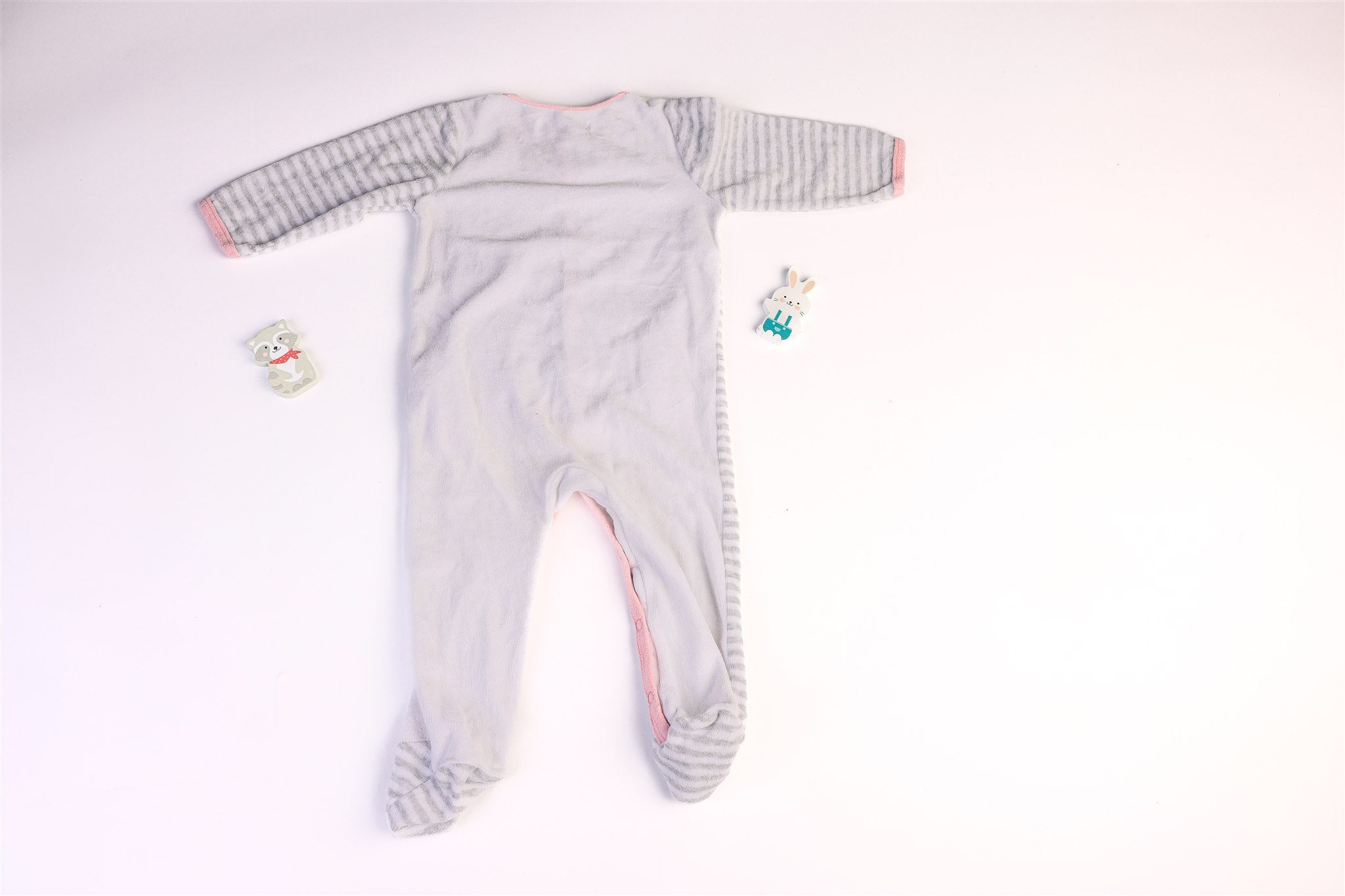 Thick "Coucou petit lapin" sleepsuit
