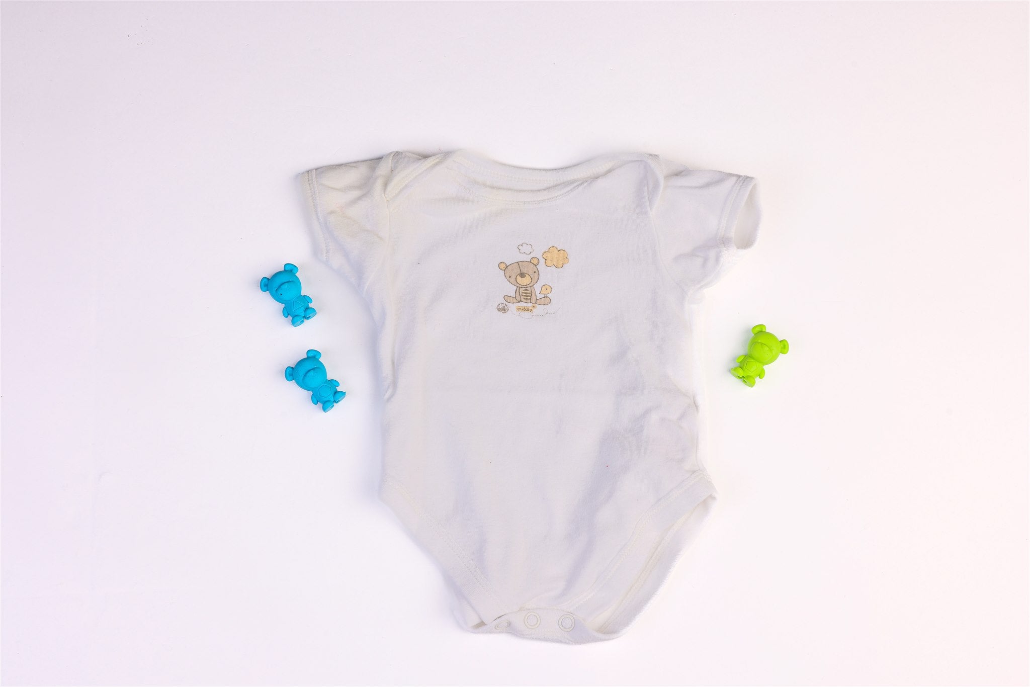 White teddy bear bodysuit