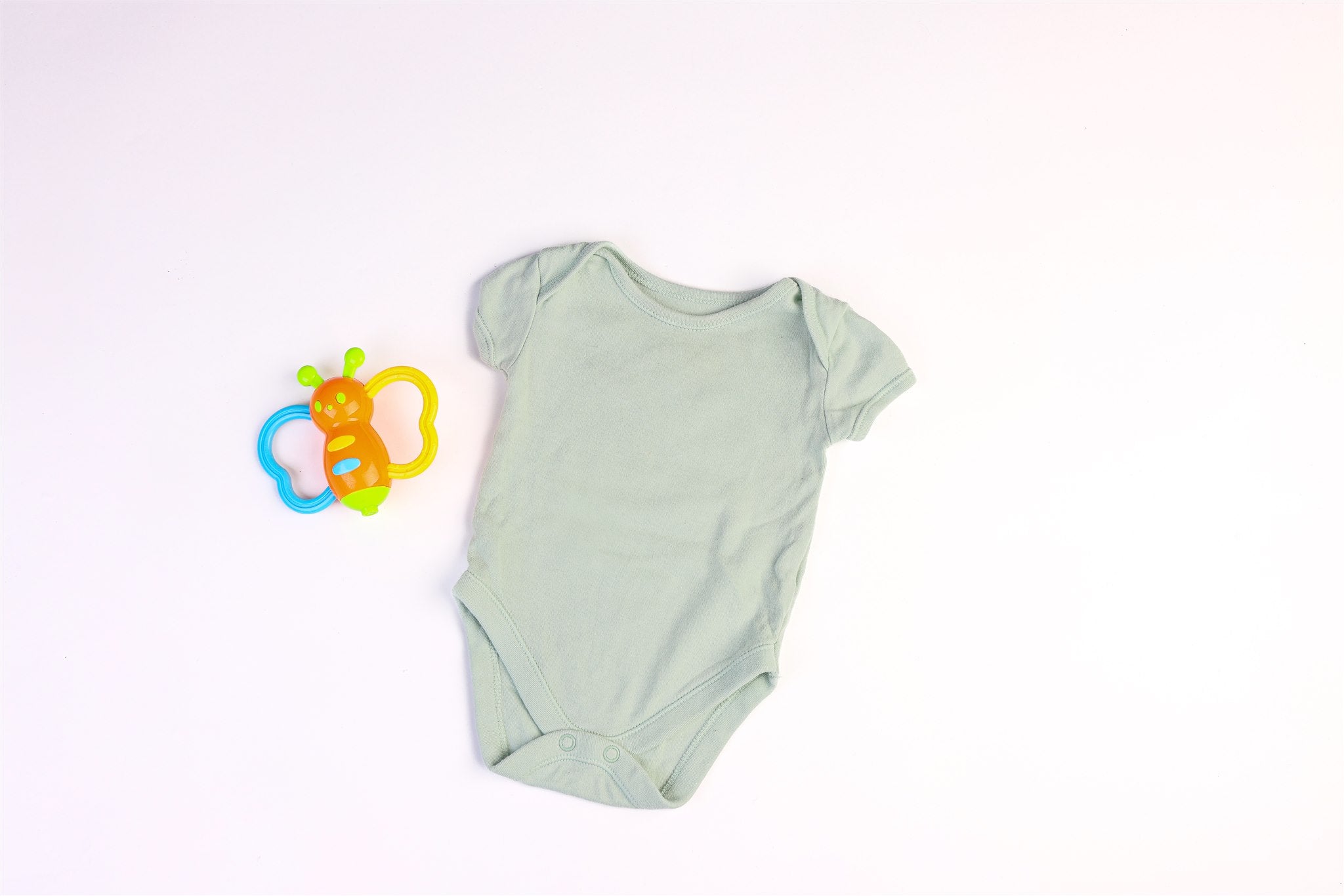 Green short-sleeved bodysuit