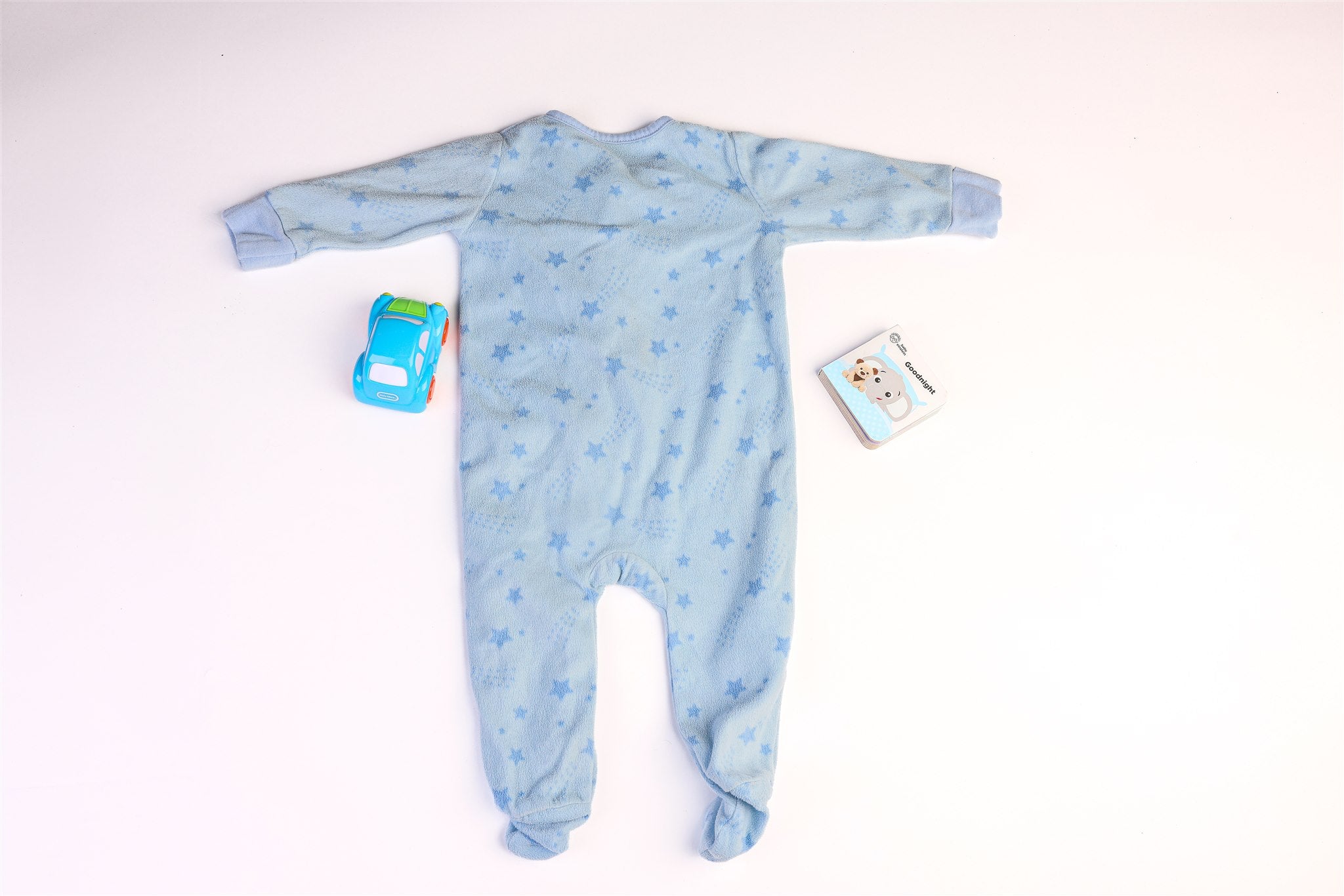 Thick blue sleepsuit with stars