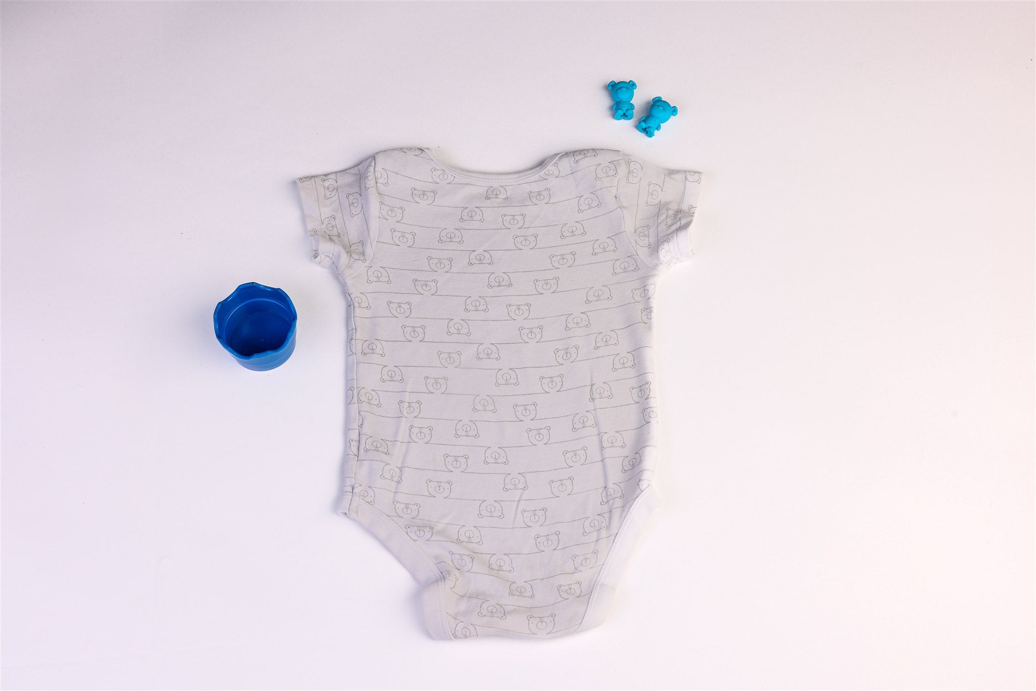 Bodysuit with teddy bear faces