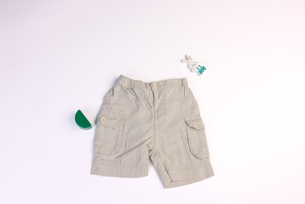 Thin linen and cotton shorts
