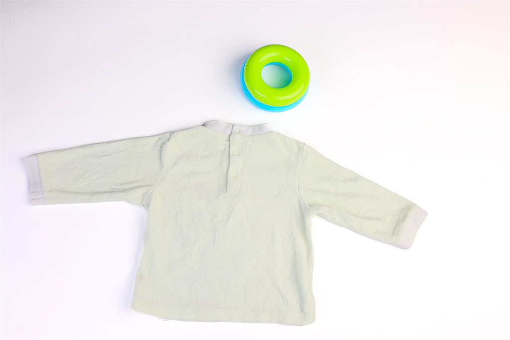 Green "Petit mouton tout doux" (Little Soft Sheep) pyjama top