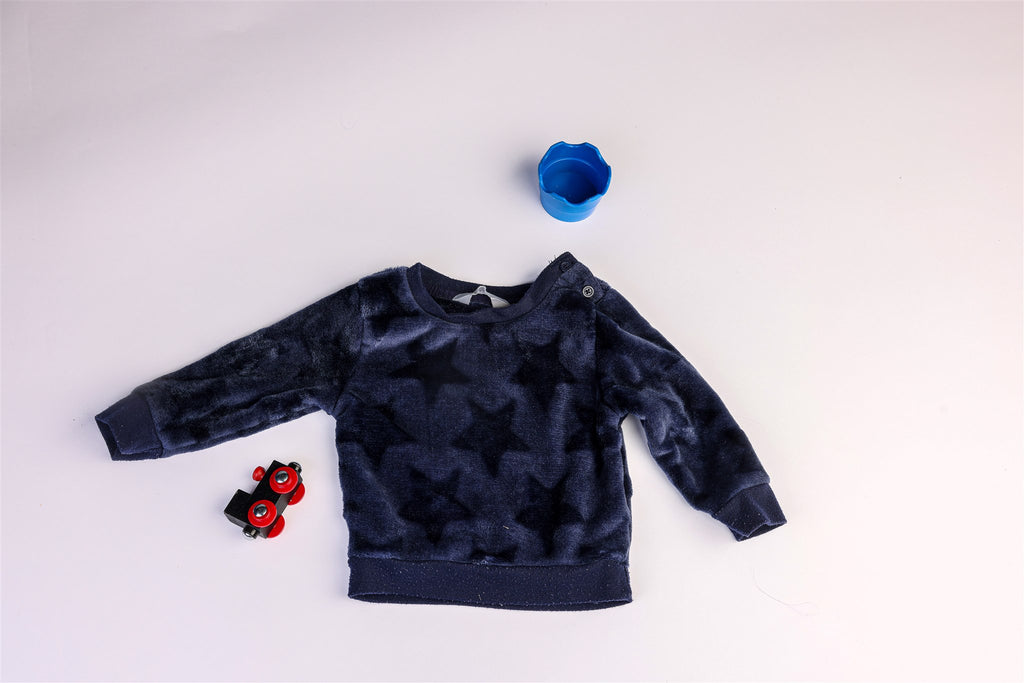 Soft blue star jumper