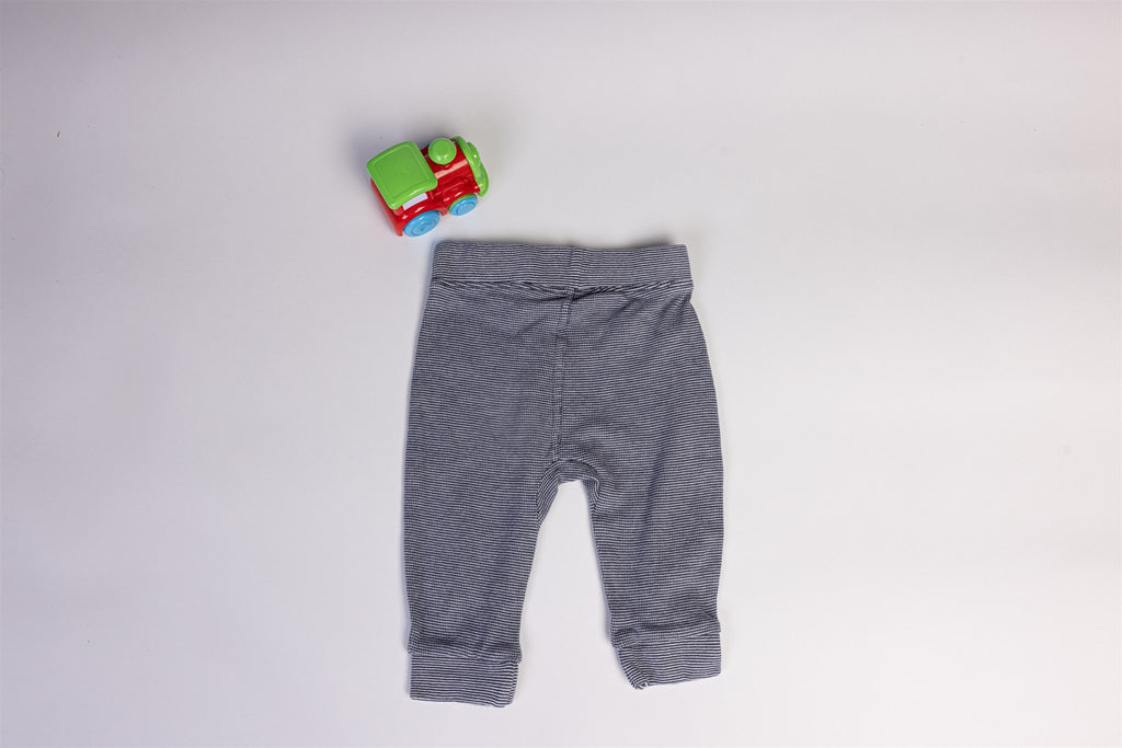 White and blue trousers