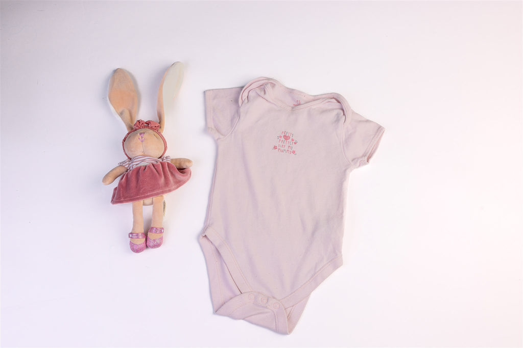 Pink "Pretty and Perfect like my Mummy" bodysuit