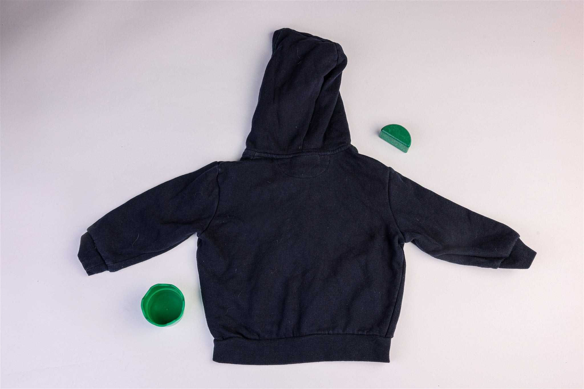 Lotto navy blue jacket with green zip