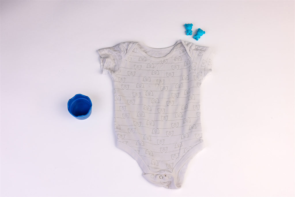 Bodysuit with teddy bear faces