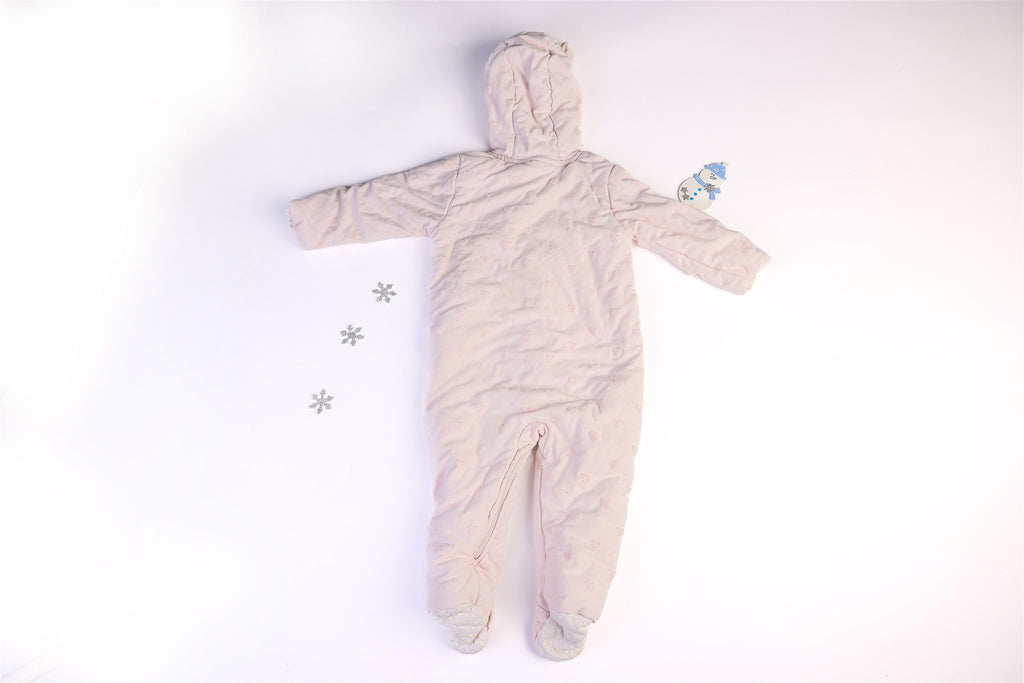 Warm pramsuit featuring a mouse